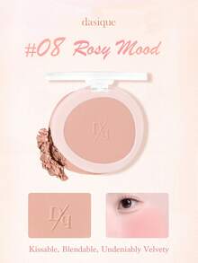 Dasique Matte Blush Palette, Highly Pigmented Long-Lasting Luminous Blush, Natural Makeup, Fashion Cosmetic Brand, Christmas Gift For Women, Bridal Essential, Summer, Valentine's Day, Holiday Must-Have - #08 Rosy Mood - 查看 5