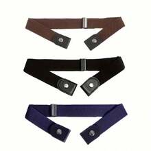 Minimally Elastic Waistband, Fashionable And Casual Invisible Skirt Accessories, Women's Coat Accessories, Invisible Waistband, Elastic Waist Solution - 黑色 - 查看 6