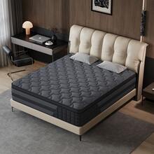 10"12"14" Queen Mattres Twin Full Queen King Size Bed Mattress In A Box, Hybrid Pocket Spring Breathable Cotton Layer Mattress For Motion Isolation & Silent Sleep, Lumbar Support & Pressure Relief, Medium Firm - Đen và trắng - Xem 9