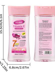 1PC 200ml 维生素B3身体油 按摩油 身体凝胶 免洗 保湿滋润 软化肌肤 去角质 提亮修复 滋养肌肤 油性肌肤 告别干燥粗糙 用于开背 推背刮痧 - 無色 - 查看 18