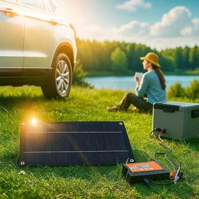 RV Camping Solar Power System 100A Monocrystalline Charger Kit With Extension Cable