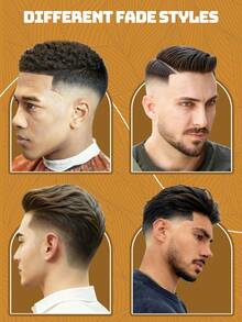 男士专业理发梳 - 长柄防滑设计，适用于理发店、家庭和沙龙，重型拉力设计 - 耐用塑料结构，精确修剪和拉直造型工具，符合人体工程学设计的护发工具 - 彩色 - 查看 6