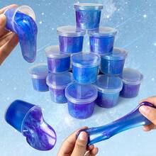 Bộ slime mini, slime lỏng lấp lánh chủ đề thiên hà, quà tặng tiệc slime thiên hà đẹp mắt, co giãn và không dính, quà tặng sinh nhật, Giáng sinh, Halloween, Lễ Phục sinh, Ngày Valentine, Năm mới cho trẻ em, không dính. - Nhiều màu ngẫu nhiên - Xem 1