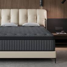 10"12"14" Queen Mattres Twin Full Queen King Size Bed Mattress In A Box, Hybrid Pocket Spring Breathable Cotton Layer Mattress For Motion Isolation & Silent Sleep, Lumbar Support & Pressure Relief, Medium Firm - 黑與白 - 查看 7
