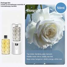 可充电自动香薰机，酒店精油香薰机，持久留香，办公室空气清新剂 - 5 种可调节模式，6 种香薰精油可选：香格里拉、秀、薰衣草、安茹梨百合、真我、栀子花 - 彩色 - 查看 11