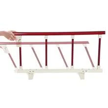 Elderly Bed Railing Safety Bed Guard Adult Auxiliary Handle, 4 Foldable Armrests, Used For Home Care/Hospital, 35.43 * 15.75 Inches - 桃花心木色 - 查看 9