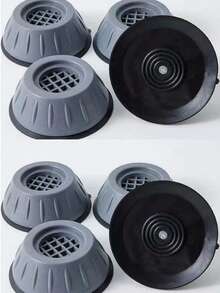 4 Packs Anti-Vibration Pads For Washing Machine, Non-Slip, Noise Reduction, Moisture Resistant, Metal Surface Heightening Support Feet, Suitable For Refrigerator And Dishwasher, Furniture Leg Cushions, Plastic Material