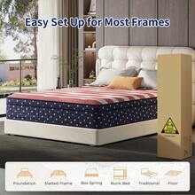10"12"14" Queen Mattres Twin Full Queen King Size Bed Mattress In A Box, Hybrid Pocket Spring Breathable Cotton Layer Mattress For Motion Isolation & Silent Sleep, Lumbar Support & Pressure Relief, Medium Firm - 黑與白 - 查看 9