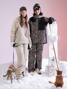 VECTOR MOTION Strider 3L Padded Hooded Ski Jacket, Unisex, Stretchy, Windproof, Warm, Durable, Breathable, For Single/Double Board Skiing