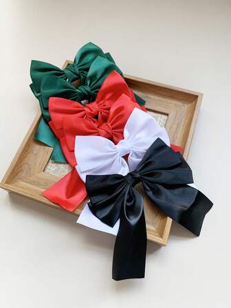 Weihnachts-Schleifen-Haarclips für Frauen, geeignet für Feiertagspartys, Haarklammern, Haarspangen, Haarspangen