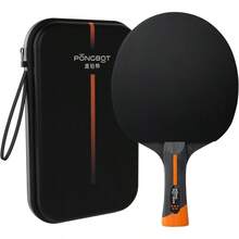 Five - Pong Paddle, Professional Level Table Tennis Racket With Hard Case, Carbon Fiber, - Ply Blade, Premium Rubber, Competitive Tournaments And Serious Players