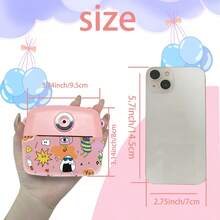 PoddyPony 2.4英寸屏幕数码相机玩具，即时打印，益智拼图，3-12岁男孩女孩最佳圣诞节/生日礼物，儿童相机，圣诞节，即时相机，儿童智能手机，儿童热成像相机 - 多色 - 查看 5