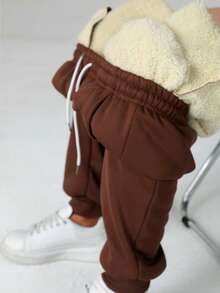 Premium Selected - Quần thể thao nữ mùa đông năng động, mềm mại và thoải mái, thích hợp cho chạy bộ ngoài trời, phiêu lưu, cắm trại, có thể mặc suốt mùa đông. - màu nâu - Xem 5