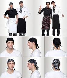 BIG SUN 4 Gorras de Cocina Ajustables para Cocinar, Gorra De Cocinero, Gorras de Trabajo Ajustables de Cocina (02) - Negro - Ver 2