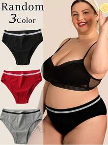 3入組大尺碼女性時尚性感無縫彈性運動內衣