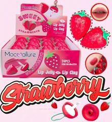 STRAWBERRY Strawberry Moisturizing Lip Balm 24pieces/Box - Red - View 2