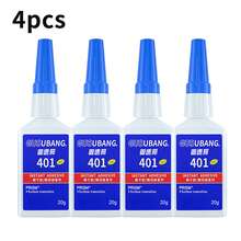 1/2pcs 401 Powerful Instant Glue, 403 Adhesive For Metal, Plastic, Ceramics, Rubber, Wood, Acrylic, Billiard Head, Scalp Accessories, Jewelry, Shoe Repair, 502 Quick-Drying Adhesive 