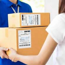 9527 Product Fanfold 4 X 6 Direct Thermal Labels White Perforated Shipping Labels, 500pcs Per Stack,1 Stack - MàuA - Xem 6