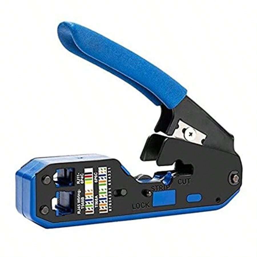 jjuBluetoot earpone erramienta Multifuncion para Pelar s Engarzadora De Red Pelas Pelas para Conector R45 Cat6 Cat5e Cat5 R11 R12 s PequeosBluetooth Earphone Cases - Sin cordón - Ver 1