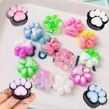 1个超大号柔软TPR材质猫爪挤压玩具 - 质朴纹理，儿童减压玩具，回弹缓慢，适合男孩、女孩作为生日、万圣节、圣诞节礼物 - 彩色 - 查看 14