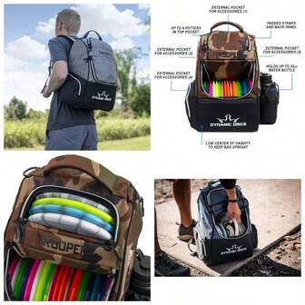 Trooper Disc Bag Large Bags With 18+ Capacity Lightweight Durable Backpack Great Gifts Or Disc Accessories Men Beginners Pro Players