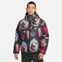 Chaqueta deportiva de plumón Nike AS LJ M NK TF DWNFL JACKET para hombres FB6975-010 - Negro/Gris - Ver 1