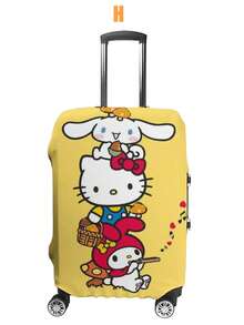 三丽鸥行李箱防尘罩保护套，全尺寸行李箱保护套，派对小礼物，适用于各种拉杆箱和弹性行李箱，防暴雨、防风雪等恶劣天气，保护行李箱免受刮擦和损坏，可空运托运以避免损坏！