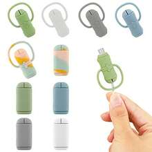 Protectores de cable de carga, protector de cable de carga de silicona de doble extremo 2 en 1, protector de cable de datos duradero, organizador de cable enrollador compatible con cable Android con extremos USB y Tipo-C