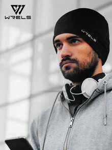 WRELS 1pc Unisex Soft Elastic Fitness Hiking Cycling Windproof Hat, Winter Sports Cap - Light Grey - View 8