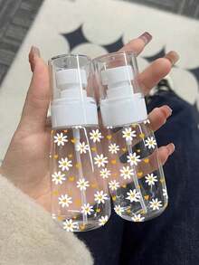 花卉图案超细喷雾瓶，塑料旅行香水补充装，便携式酒精喷雾瓶，旅行香水补充装，适用于旅行香水、爽肤水、面部及头发喷雾，家居装饰（客厅、卧室、浴室），旅行配件，婚礼，派对，男士生日礼物，送给妈妈、爸爸、朋友的礼物，新年礼物，用品，趣味礼物，旅行必备 - 彩色 - 查看 7