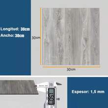 10/20/40 件豪华木纹自粘地砖，防水防污，家居地板和墙壁翻新装饰地板和墙壁贴纸，易于安装和剥离，适用于卧室、客厅、厨房、浴室和其他家居装饰