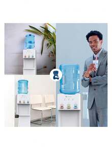 Dispensador de Agua Fría y Caliente Garrafón (82 x 26.5 x 29 cm). 3 Ajustes de Temperatura. Bluelander - Blanco - Ver 6
