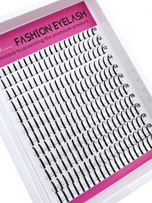 10-20mm Long Pointed Lash Clusters, D/DD Lower Lashes, 240pcs Set, Thick Individual Lashes, DIY Pointed Lash Extension, Cartoon Style Cluster Lash Extension, Mink Fur Strip Lashes, Densely Packed. - D - 查看 4