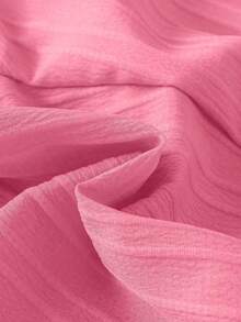 2pcs/Set Girls Casual Floral Ruffle + 3D Bow Decor Camisole Top And Floral Ruffle Shorts Outdoor Set, Spring/Summer - Pink - View 8