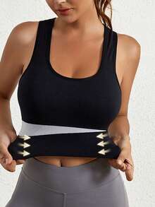 3pcs/Set Women's Colorful Wireless Shockproof Sports Bras For Running, Fitness, Yoga Spring - Multicolor - View 4