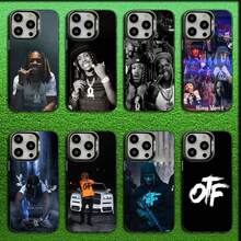 Funda de teléfono Raper K-King Von para 17,16,15,14,13,12,11,Pro,MAX, cubierta de silicona mate gris negra - Z1 - Ver 3