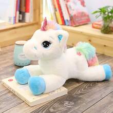 50cm/60cm/75cm/90cm Cute Giant Unicorn Plush Doll, Soft Stuffed Unicorn Doll, Animal Horse Doll, Children Girls Birthday Gift - Multicolor - View 18
