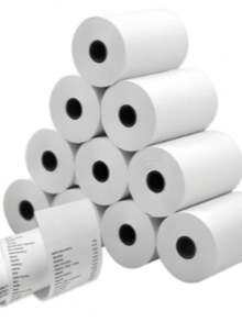 Rollos de papel térmico para caja registradora, alta calidad y durabilidad PR002 - Blanco - Ver 3