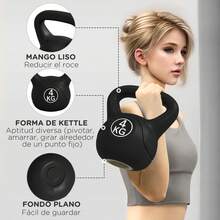 HOMCOM Kettlebell - Preto - Ver 4