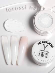 YOKEFELLOW 6色渐变凝胶指甲油套装，包含粉色、裸色、白色和黑色，全新渐变可卸凝胶指甲油，适用于光晕美甲和全甲覆盖，持久耐用，新手友好，适合居家和美甲沙龙使用，是送给女性的绝佳礼物。