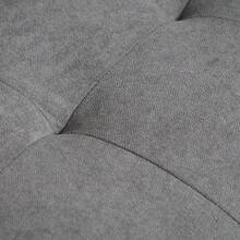 HOMCOM 2-Seater Sofa, Fabric Sofa, Double Sofa With Cushions, Made Of Rubberwood And Cotton In Grey, 117x62x78 For Living Room On Site. - 1 - View 2