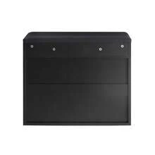 SoBuy Shoe Bench With Seat Cushion & Storage Space – Hallway Bench With Flap & Shoe Rack Space-Saving 60x50x30cm, Load Capacity Up To 120kg, Model FSR95 - Black - View 5