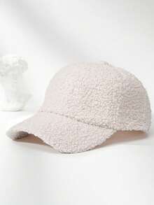 1 chiếc mũ bóng chày Teddy mềm có thể điều chỉnh cho nữ, mũ chống nắng ngoài trời, thích hợp cho du lịch mùa xuân/thu, kỳ nghỉ ở bãi biển, mũ phong cách Y2K cổ điển cho nam - mũ bóng chày - Xem 19