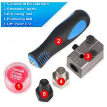 Professional Brake Pipe Mini Flaring Tool For 4.75mm DIN Brake Line Pipe 3/16in - As Shown In the Figure - View 4