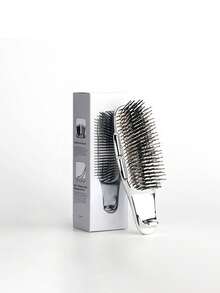 Luxury Electroplated Comb | High-End Metallic Luster, Unisex Design, Wet & Dry Use, Creates Silky Smooth Hair, Anti-Static & Frizz-Free, Instantly Enhances Hair Texture, Long-Lasting Styling, Easy Perfect Hairstyle! Hair Comb, Hair Brush, Hair Styling Tool, Hair Product & Accessory, Suitable For Barbershop, Salon, Back To School, Travel & Vacation. - Multicolor - View 17