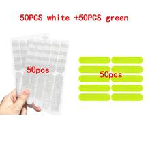 50pcs/100pcs Reflective Sticker, Self-Adhesive Reflective Strip, High Visibility At Night, Warning Sticker High Visibility Reflective Safety Stickers, Waterproof PVC, Suitable For Cars And Motorcycles, PET Material, Sports And Outdoor Equipment, Riding Accessories, No Need For Power Supply
