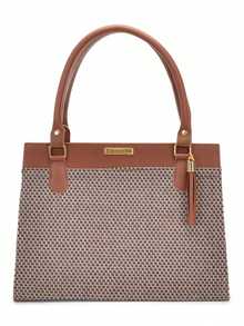 Women's Medium Satchel Luxury Tote Bag - Unta - View 6