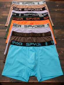 Kit 5 Original Spyder Men's Boxer Briefs Spring Collection - Negro - Ver 12