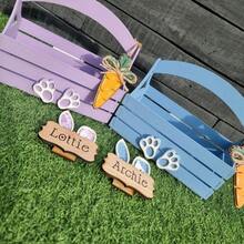 Bunny Easter Basket - Blue - View 2