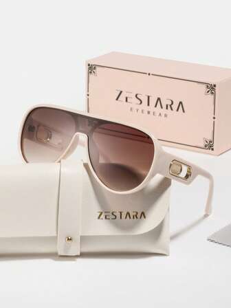 1 Pair Women's Plastic Frame Round Vacation Style Casual Retro High-Fashion Fashion Glasses, Suitable For Art Exhibitions, Autumn Outings, Team Building, Outdoor Leisure Activities